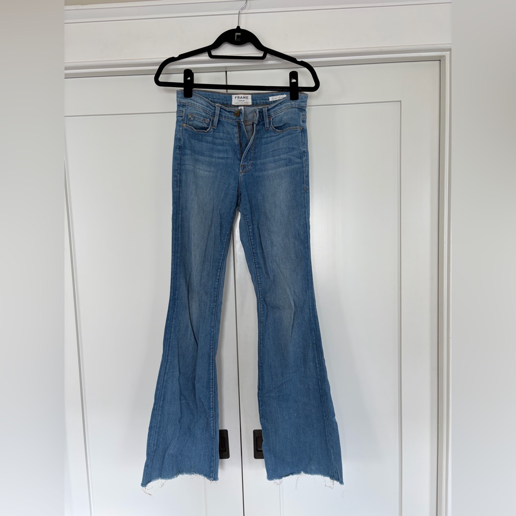 Frame Denim Women's Light Blue Flare Jeans